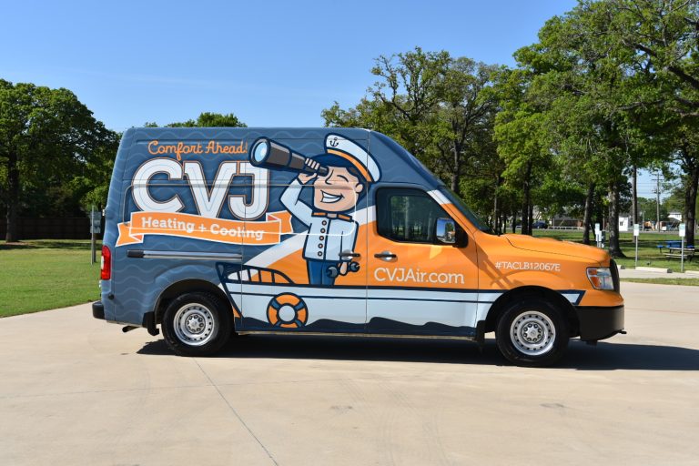 CVJ Heating and Air van image